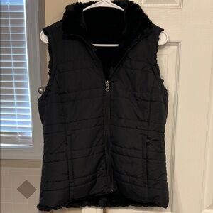 Black Quilted Women's Vest